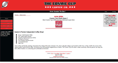 Desktop Screenshot of cosmiccupcoffee.com