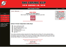 Tablet Screenshot of cosmiccupcoffee.com